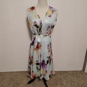 Maggy London Light Blue Floral Dress